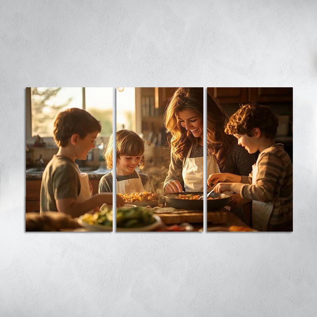 Home Is Where Mom Is The Comfort Of A Mother's Love Canvas Paintings Frame