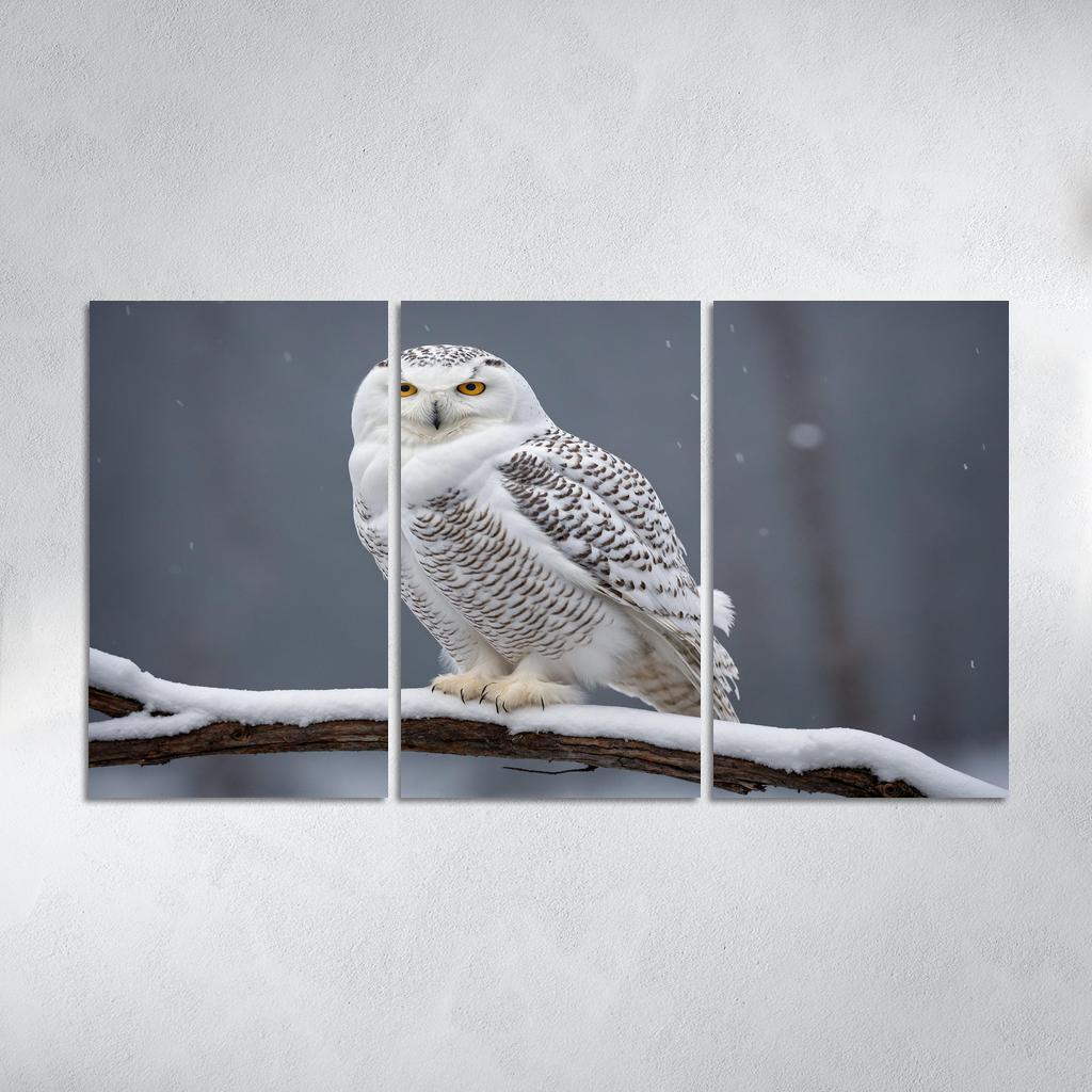 The Elusive Snowy Owl A Winter Wonder Custom Paintings Frame