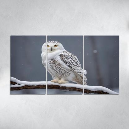 The Elusive Snowy Owl A Winter Wonder Custom Paintings Frame