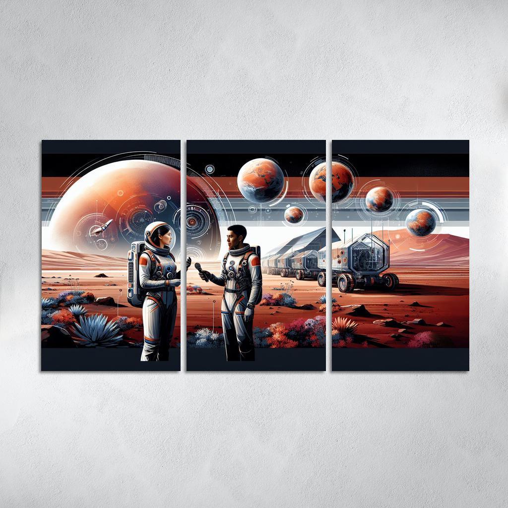 The Thrilling Future Of Human Space Travel Abstract Paintings Frame