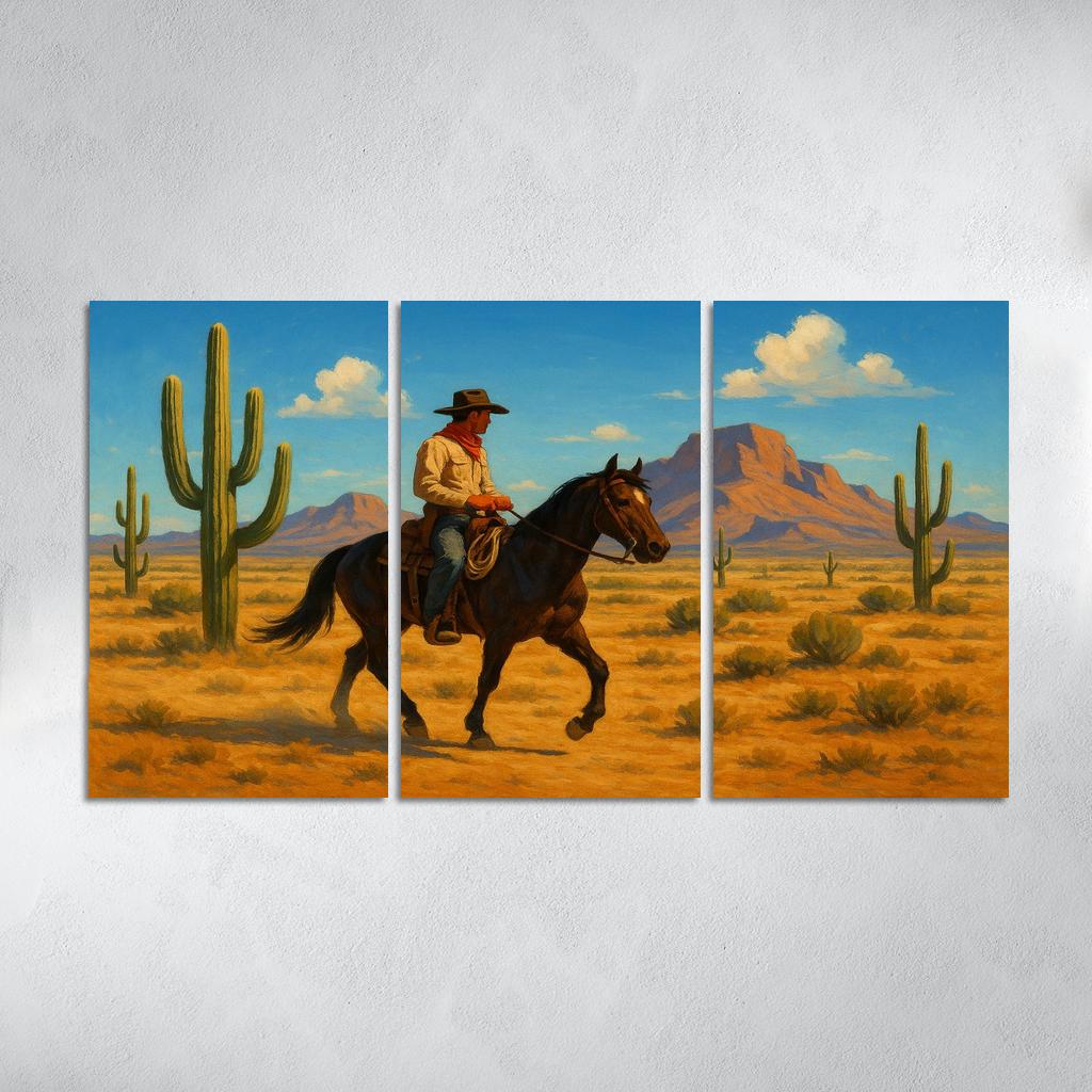 Wild West Adventure - Frontier Exploration Framed Paintings