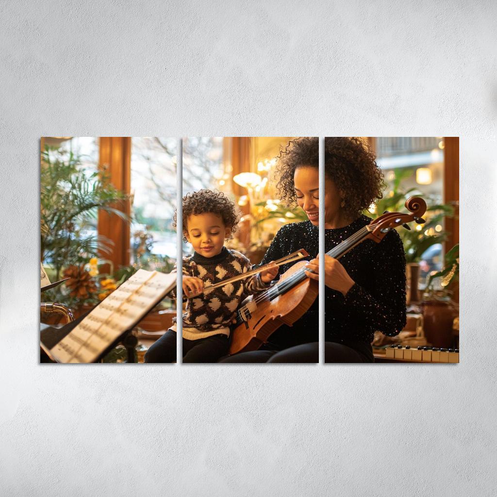 A Symphony Of Love Mothers Heartbeat Canvas Paintings Frame