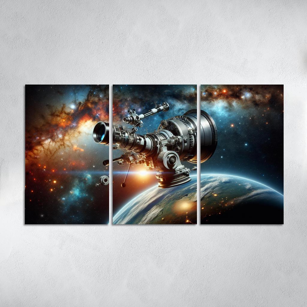 The Wonders Of Space Telescopes Abstract Paintings Frame