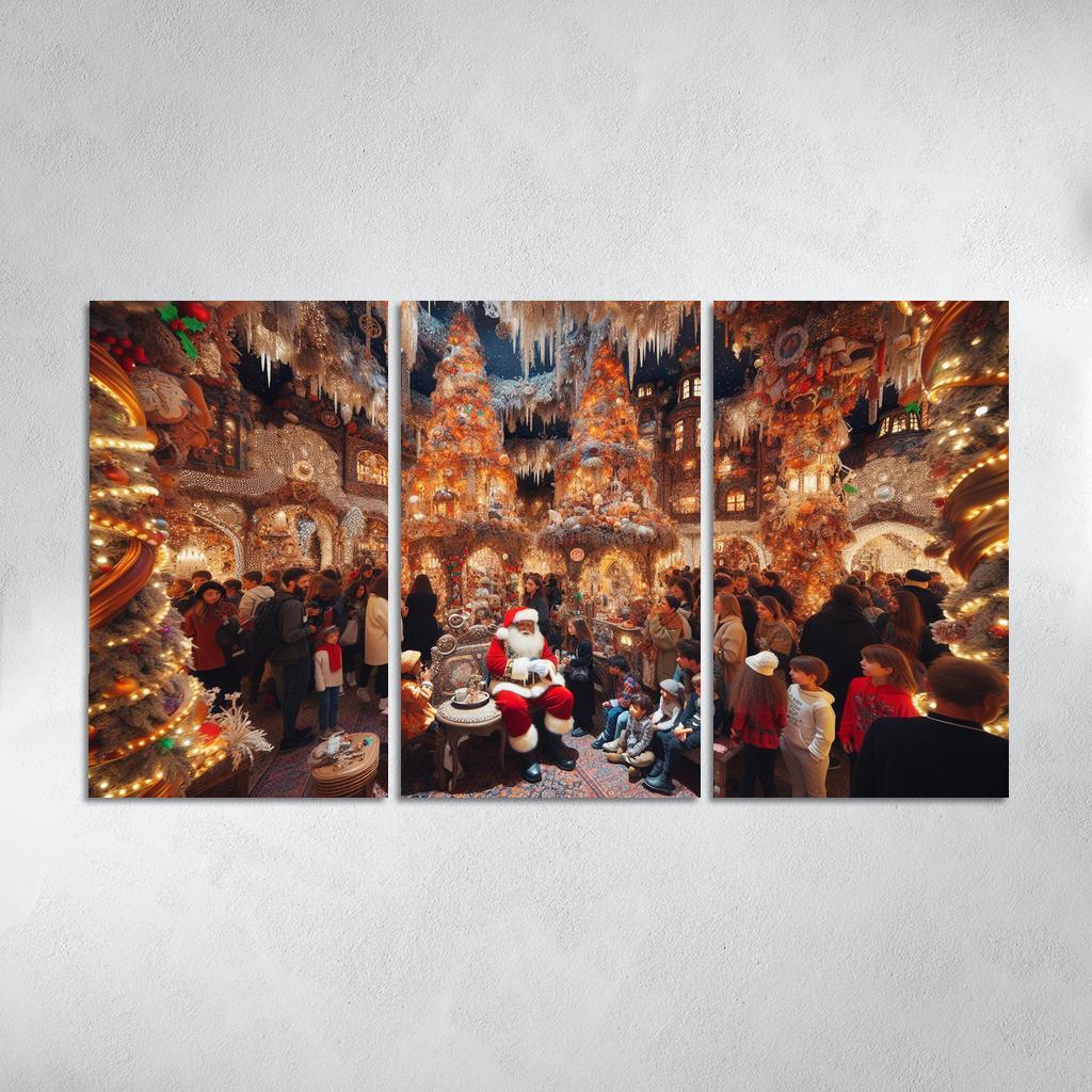 Harrods Christmas Grotto - United Kingdom Modern Paintings Frame