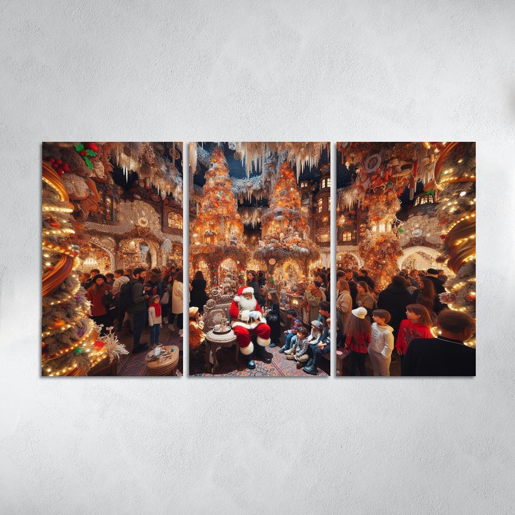 Harrods Christmas Grotto - United Kingdom Modern Paintings Frame