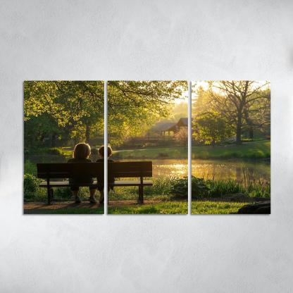 Moments Of Reflection A Mothers Wisdom Canvas Paintings Frame