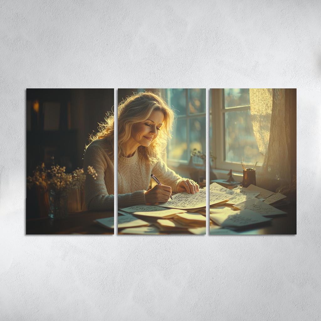 Handwritten Love Letters A Mother's Heart Modern Paintings Frame