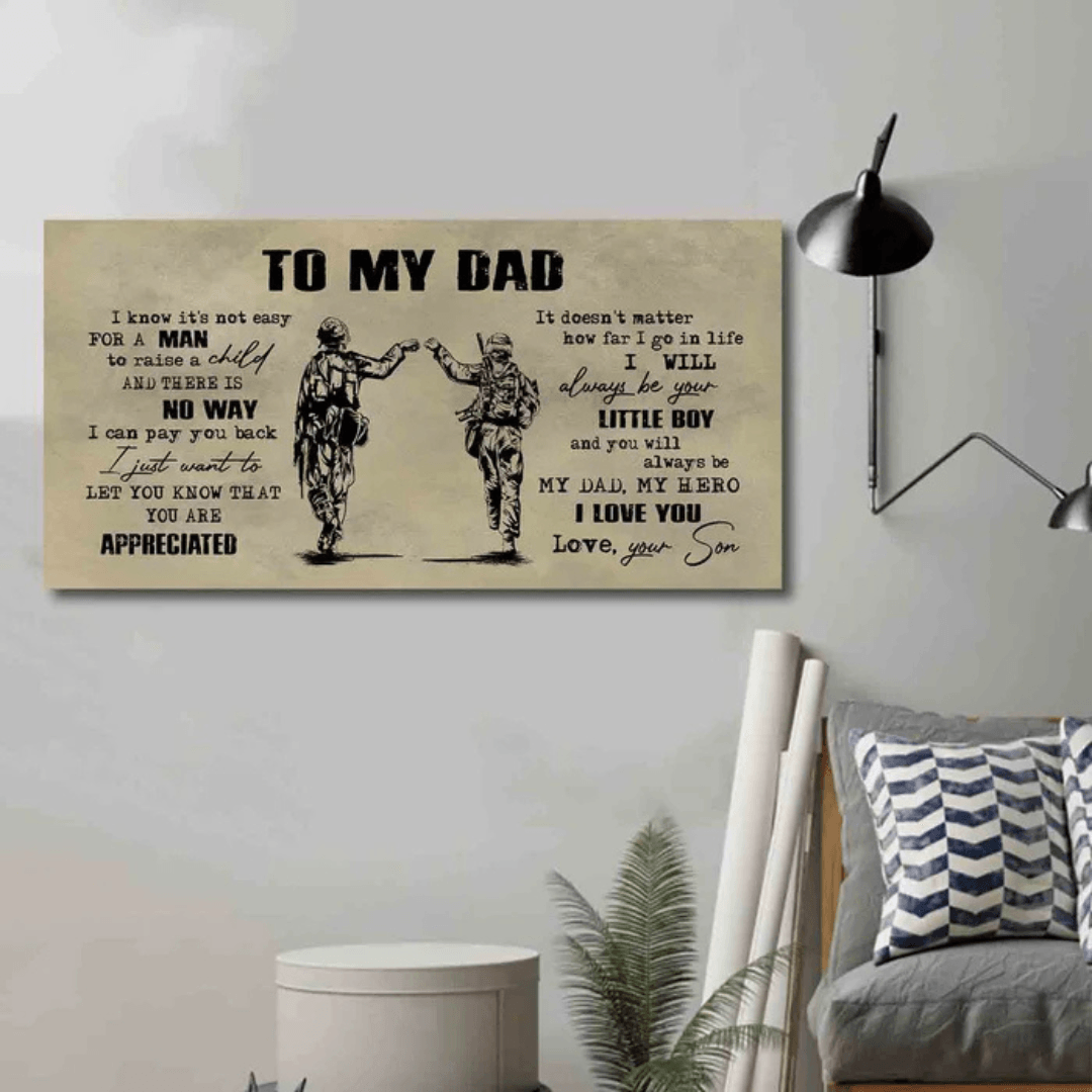 Father and Son Canvas Print