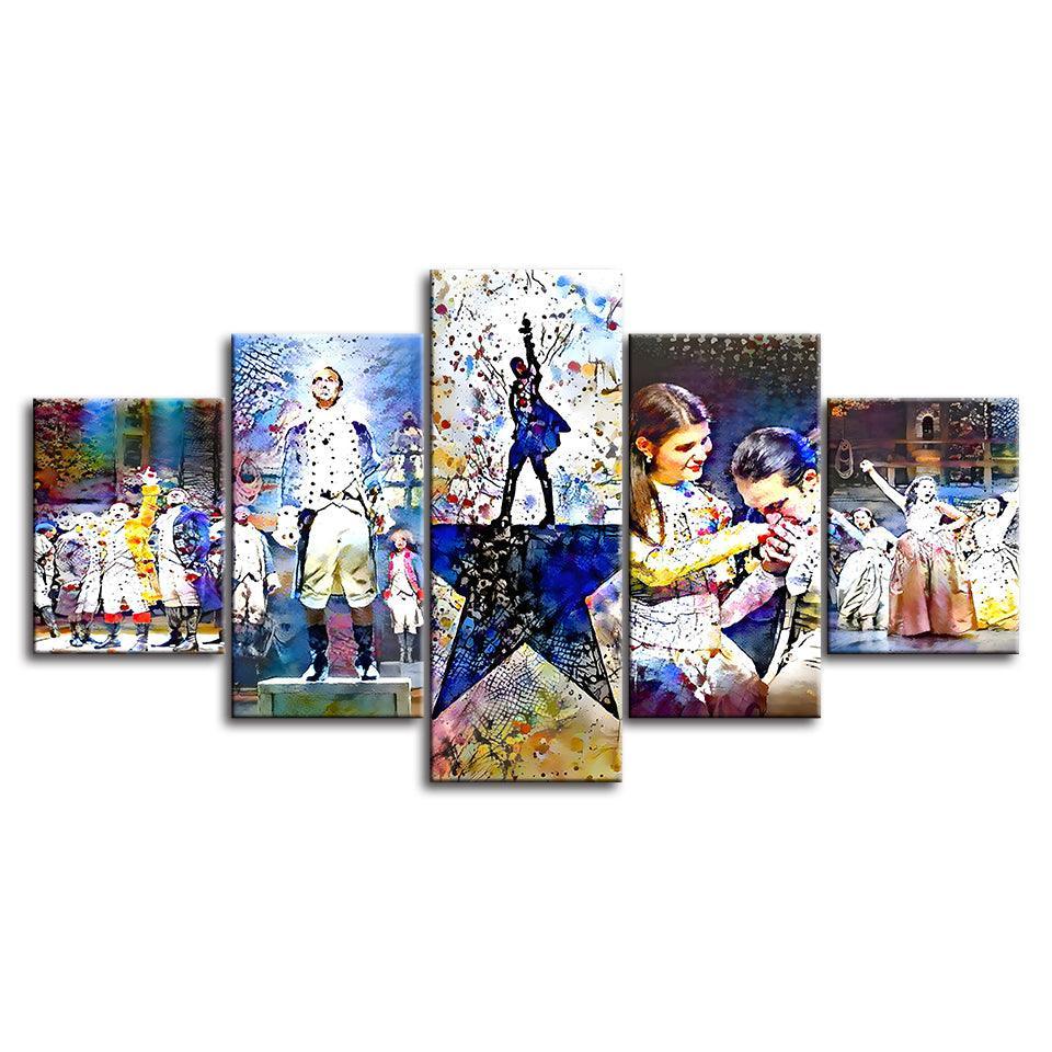 The Musical 5 Piece HD Multi Panel Canvas Wall Art Frame-Original Frame