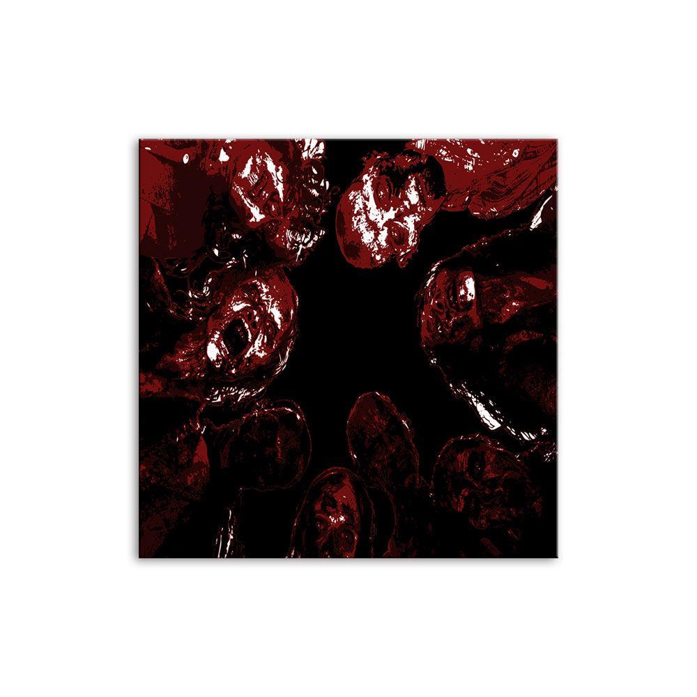 Red Zombies 1 Piece HD Multi Panel Canvas Wall Art Frame-Original Frame
