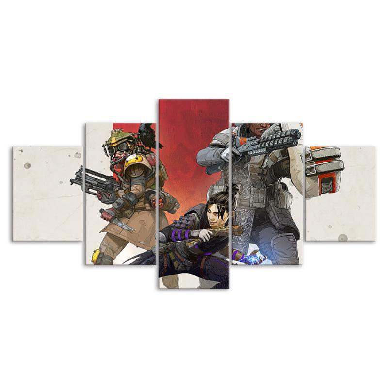 Multiplayer Battleground 5 Piece Wall Art Frame-Original Frame