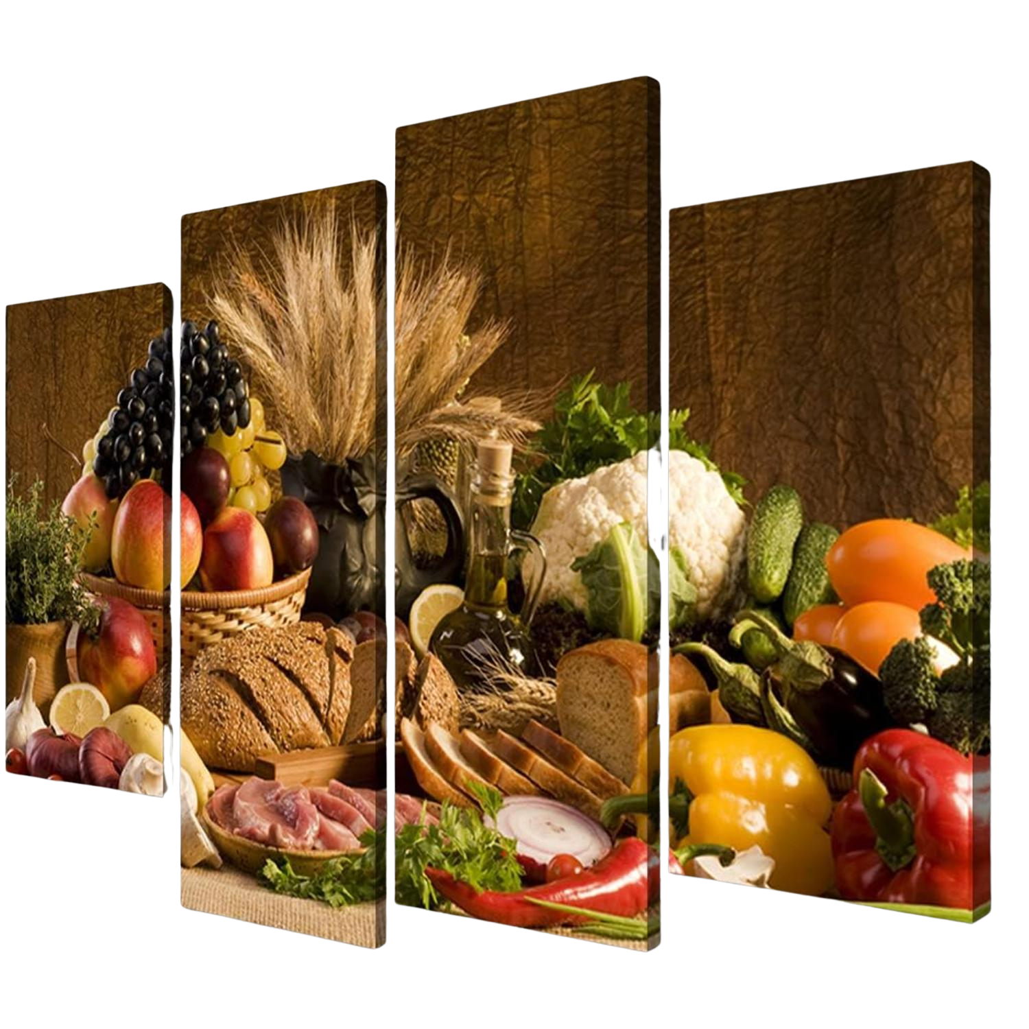4 Modern Kitchen Canvas Wall Art