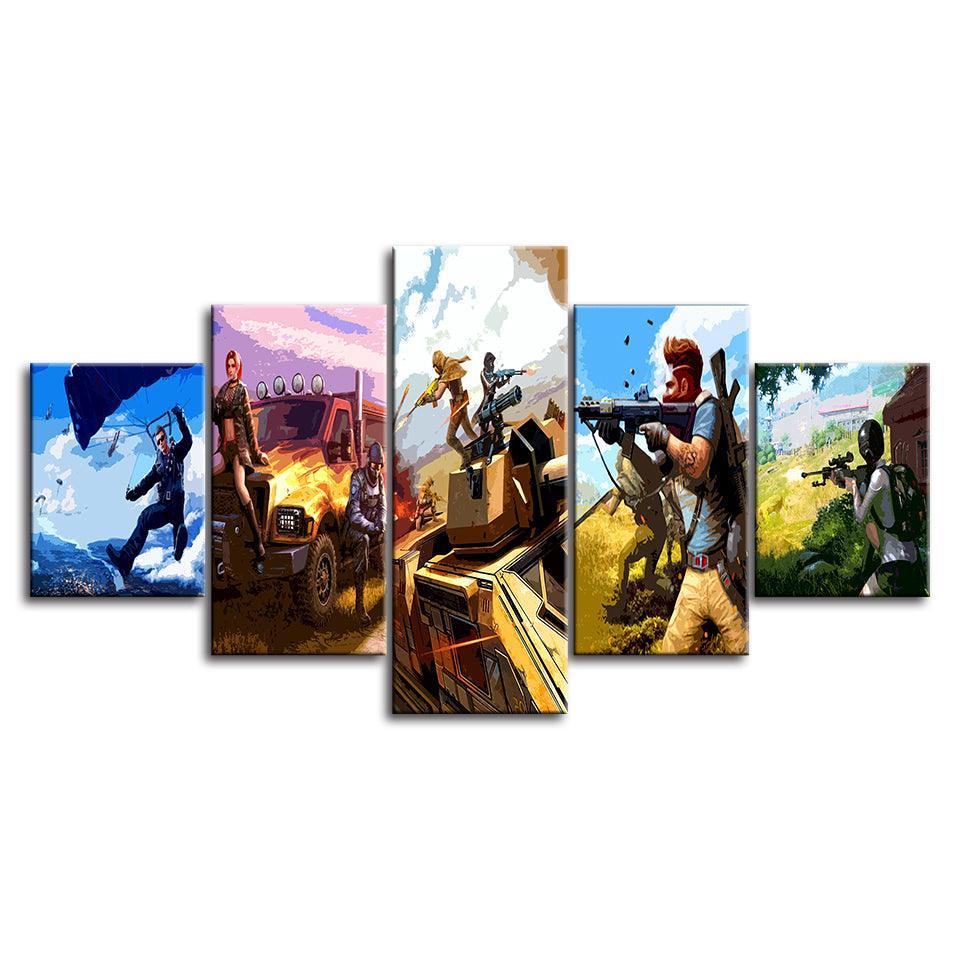 The Extreme Race Team 5 Piece HD Multi Panel Canvas Wall Art Frame-Original Frame