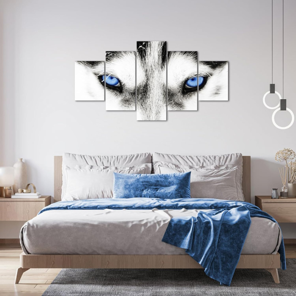 Large Wolf Canvas Wall Art Multi Panel Set