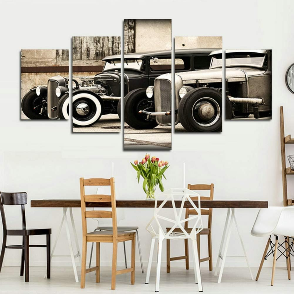 Vintage Truck 5 Panel Canvas Art