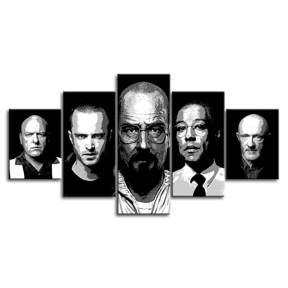 Breaking Bad 5 Piece HD Multi Panel Canvas Wall Art Frame-Original Frame