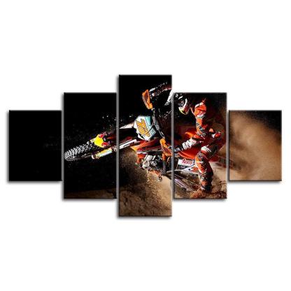 Adrenaline-Fueled Motocross Canvas Collection for Wall Decoration-Original Frame