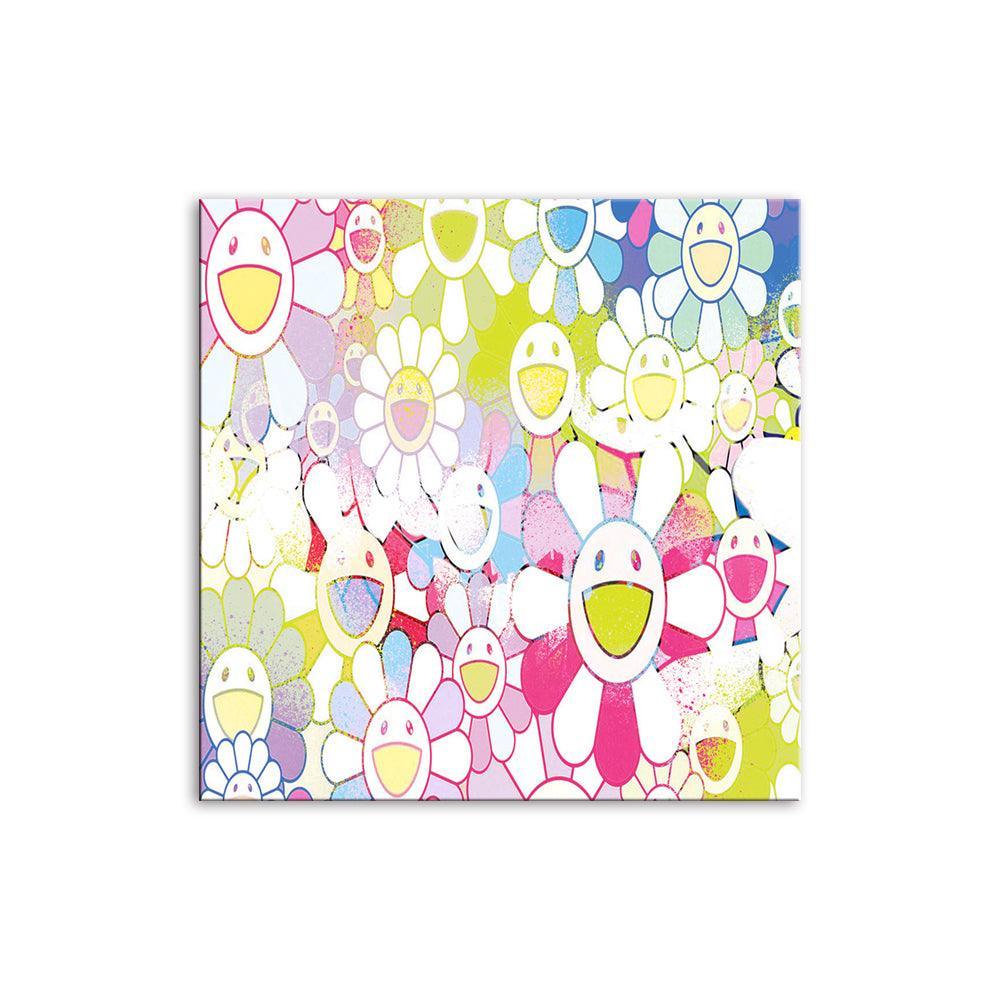 Abstract Flowers 1 Piece HD Multi Panel Canvas Wall Art Frame-Original Frame