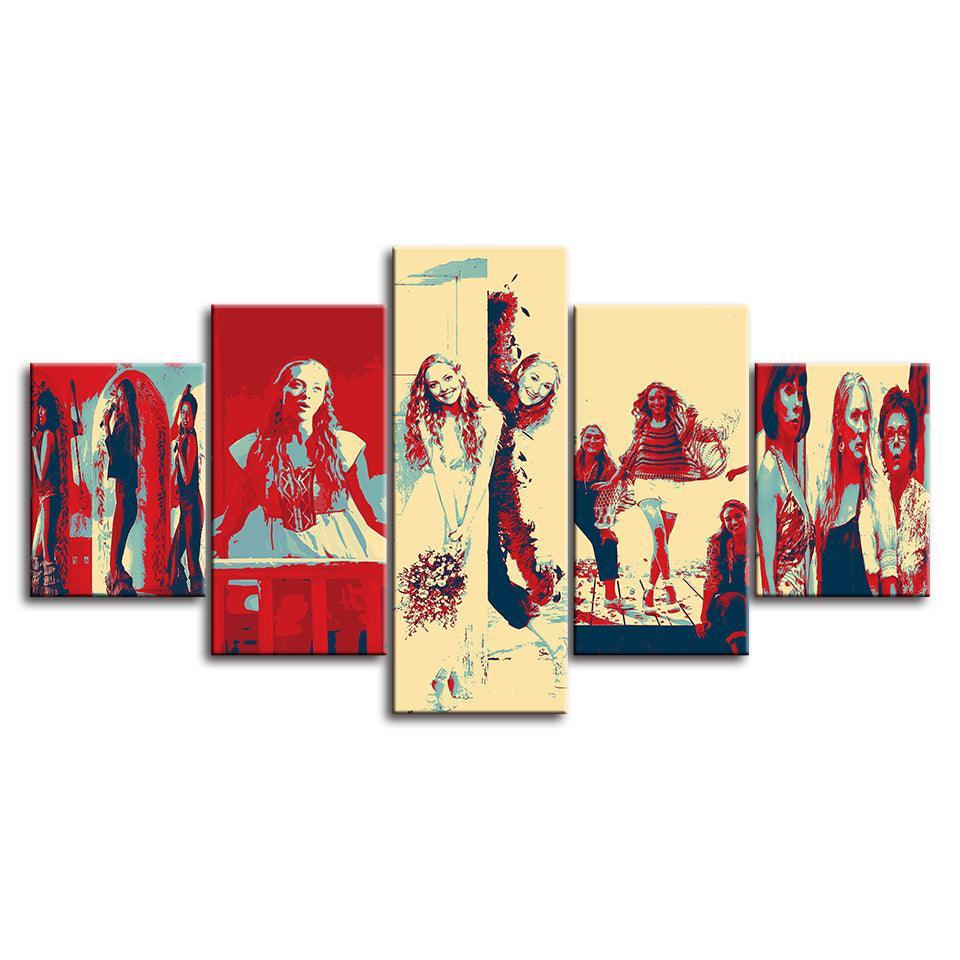 Mamma Mia Movie 5 Piece HD Multi Panel Canvas Wall Art Frame-Original Frame