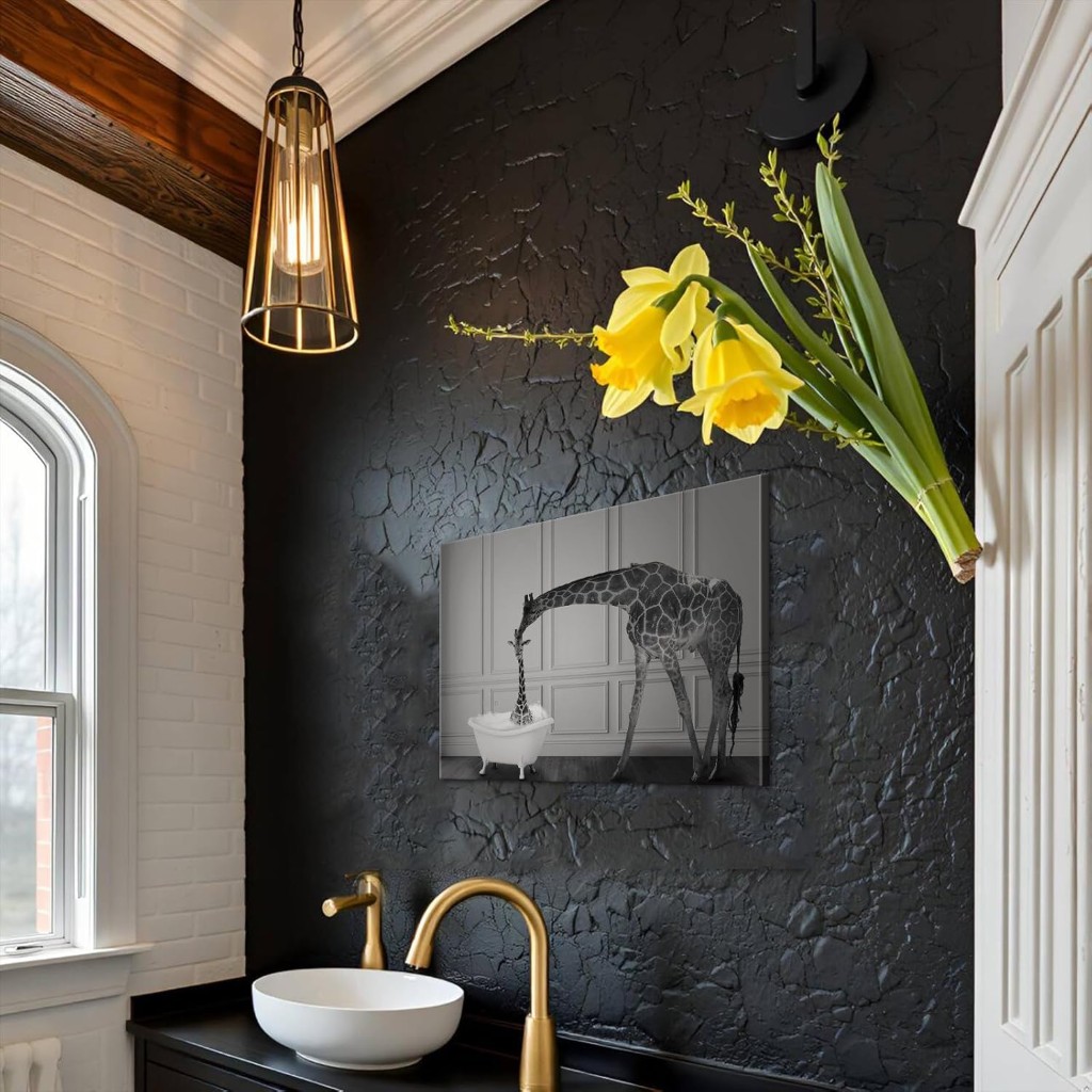 4 Pieces Kitchen Wall Decor Colorful Spices Kitchen Art Dining Room Decor