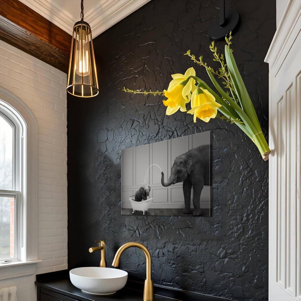 4 Pieces Kitchen Wall Decor Colorful Spices Kitchen Art Dining Room Decor