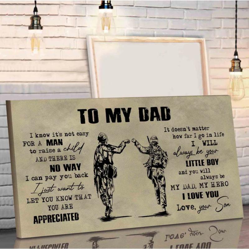 Father and Son Canvas Print
