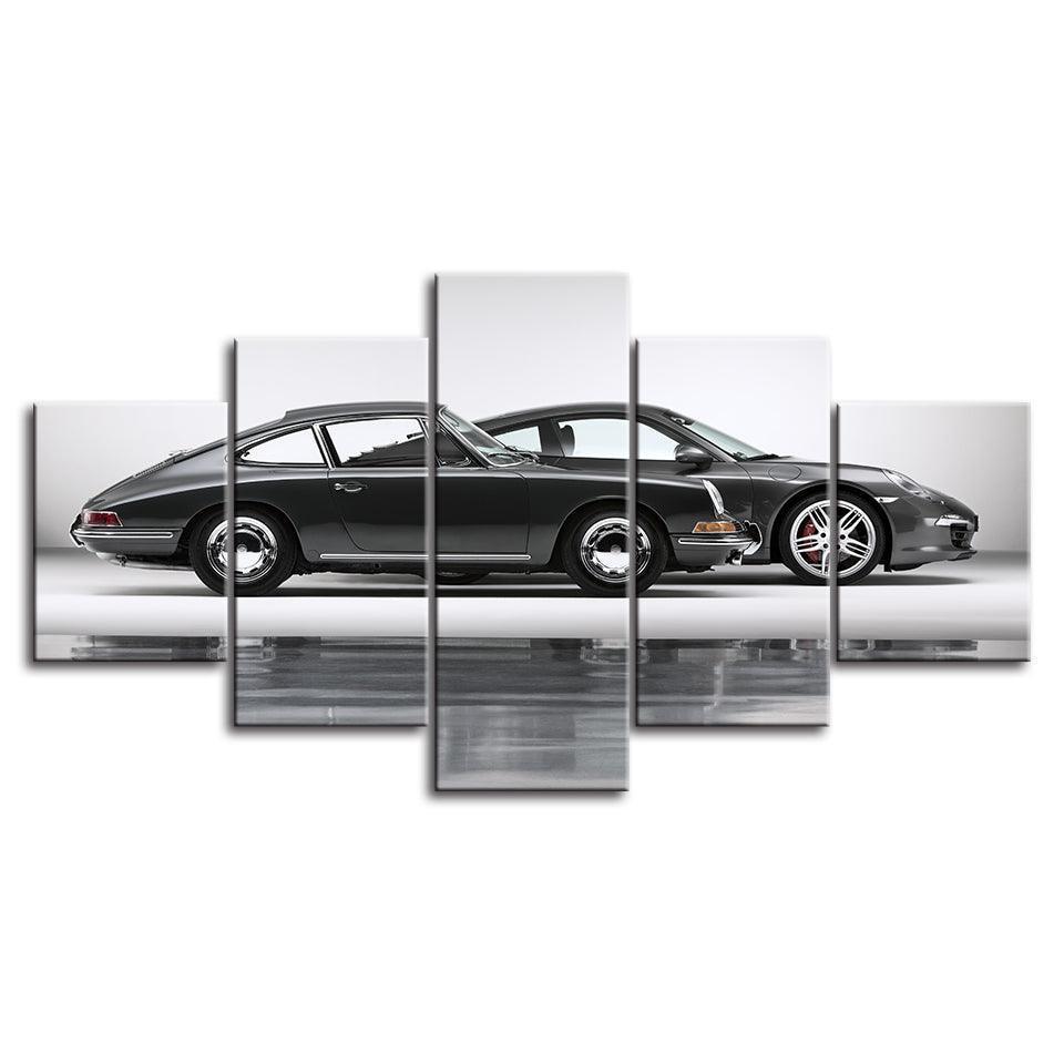 Classic Cars 5 Piece HD Panel Canvas Wall Art Frame-Original Frame