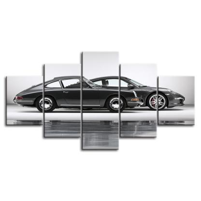 Classic Cars 5 Piece HD Panel Canvas Wall Art Frame-Original Frame