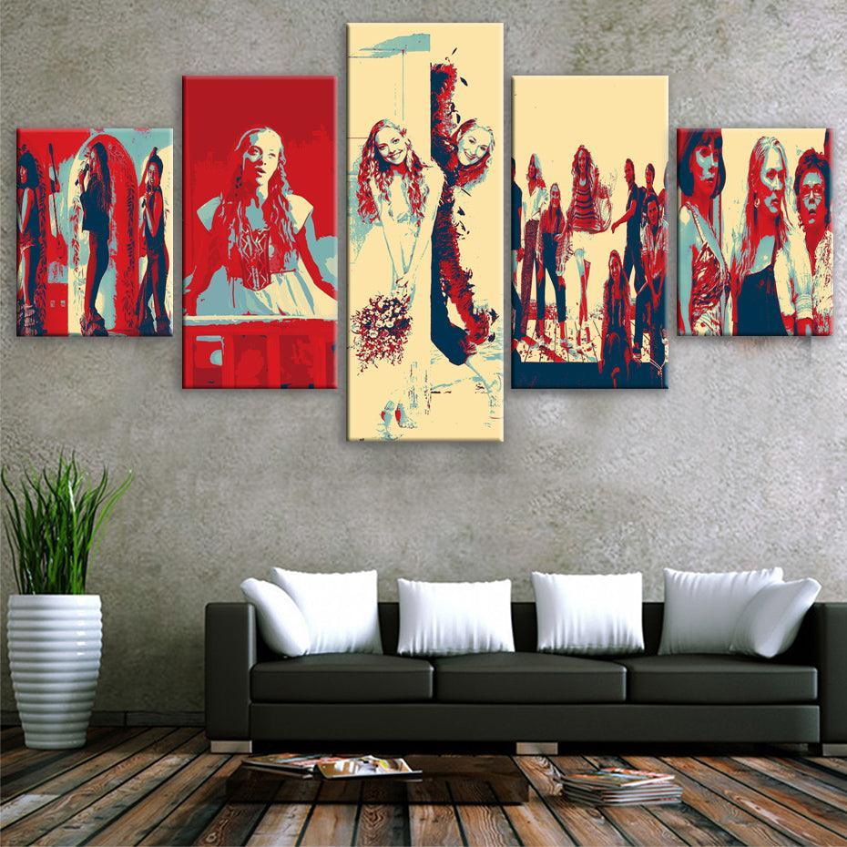Mamma Mia 5 Piece HD Multi Panel Canvas Wall Art Frame-Original Frame