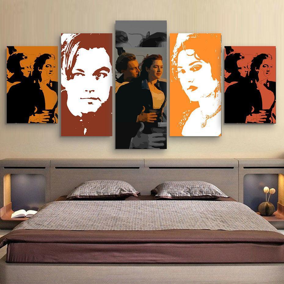 Titanic 5 Piece HD Multi Panel Canvas Wall Art Frame-Original Frame