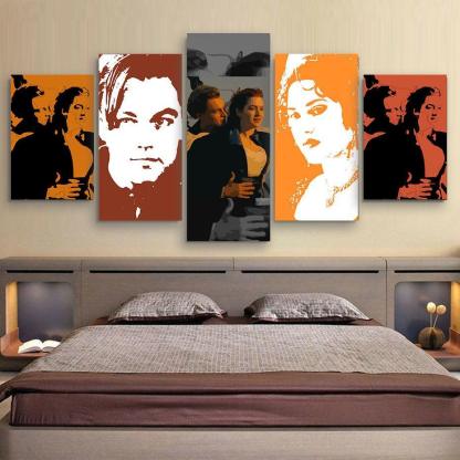 Titanic 5 Piece HD Multi Panel Canvas Wall Art Frame-Original Frame