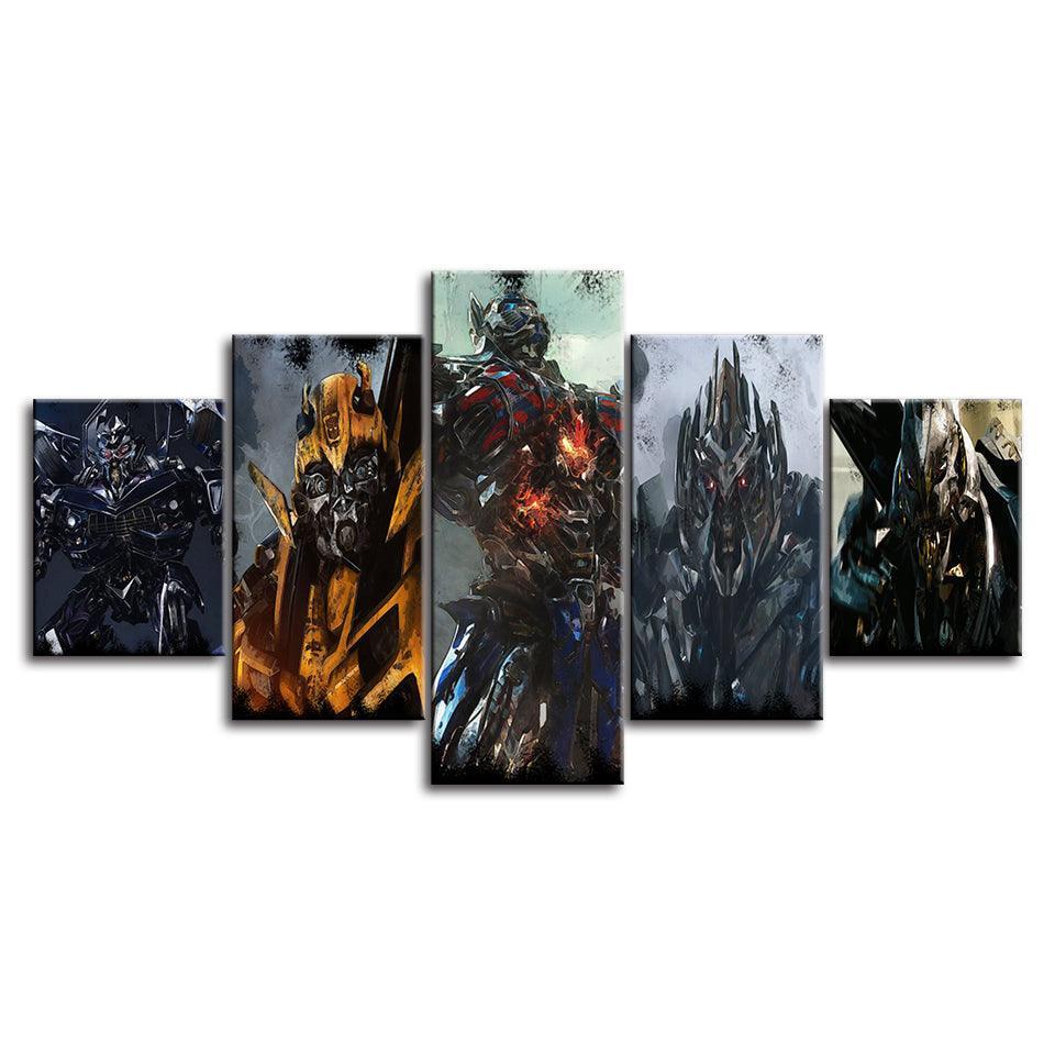 Transformers 5 Piece HD Multi Panel Canvas Wall Art Frame-Original Frame