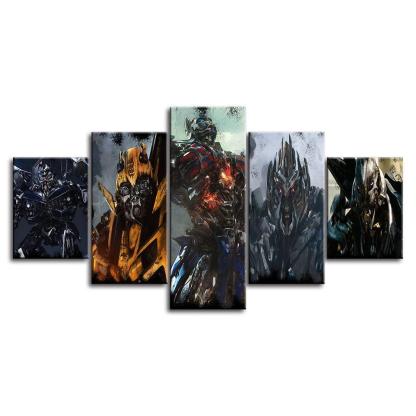 Transformers 5 Piece HD Multi Panel Canvas Wall Art Frame-Original Frame