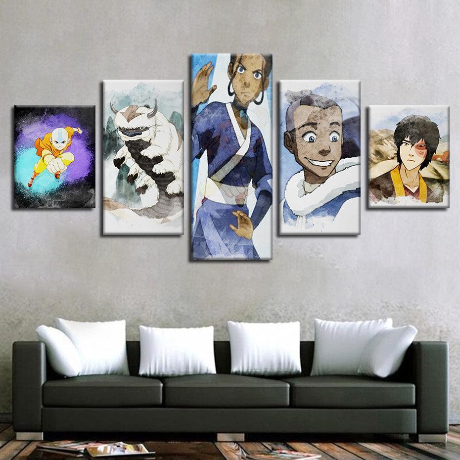 Avatar 5 Piece HD Multi Panel Canvas Wall Art Frame-Original Frame