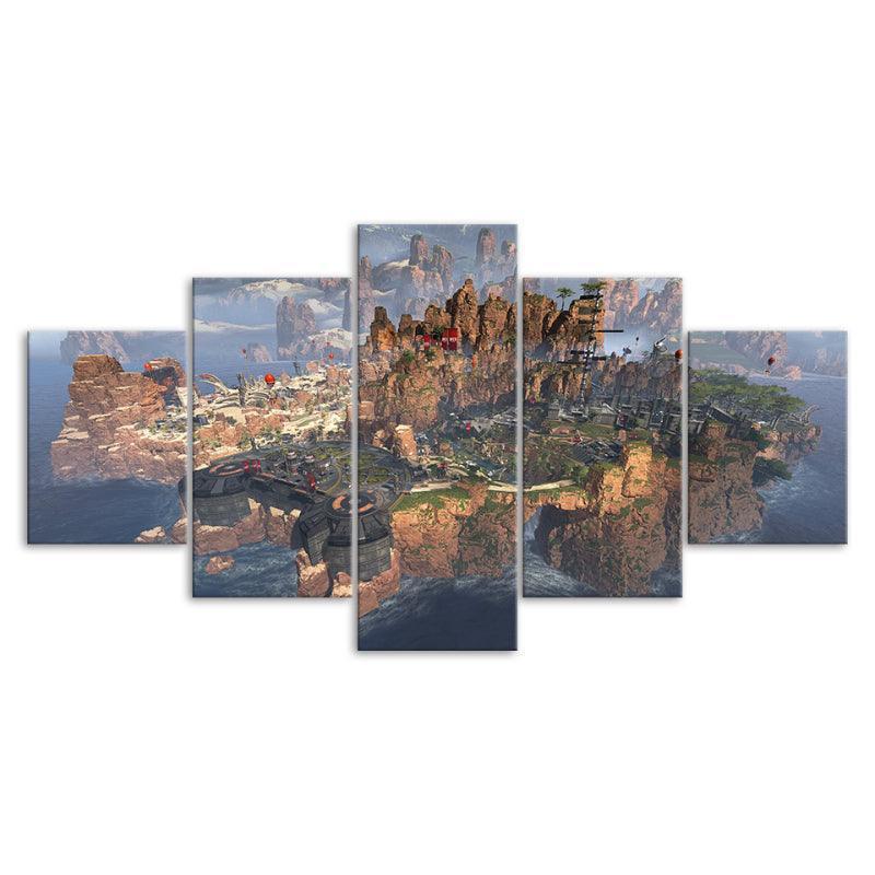 5 Piece Battlefield HD Multi Panel Home Decor Canvas-Original Frame