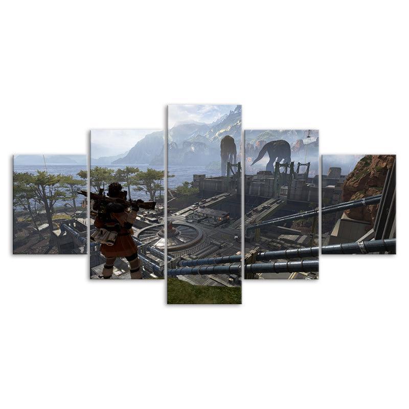 Battlefield 5 Piece HD Panel Canvas Wall Art Frame-Original Frame