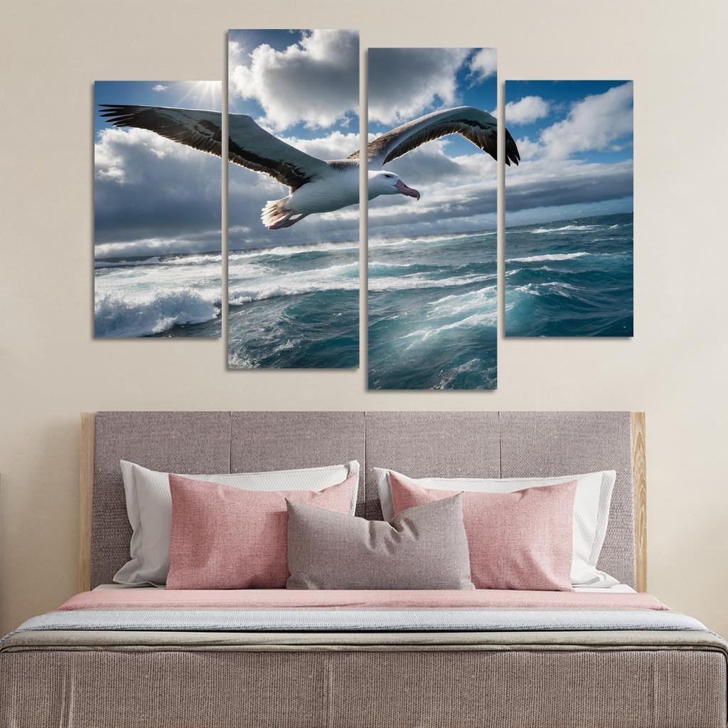 The Majestic Albatross Master Of The Winds Modern Paintings Frame