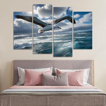 The Majestic Albatross Master Of The Winds Modern Paintings Frame