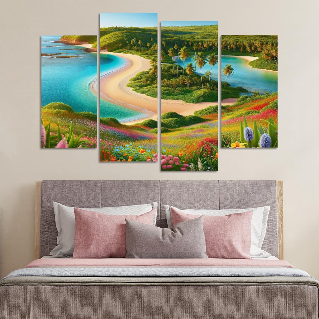 Tranquil Waterside Sanctuary Modern Paintings Frame