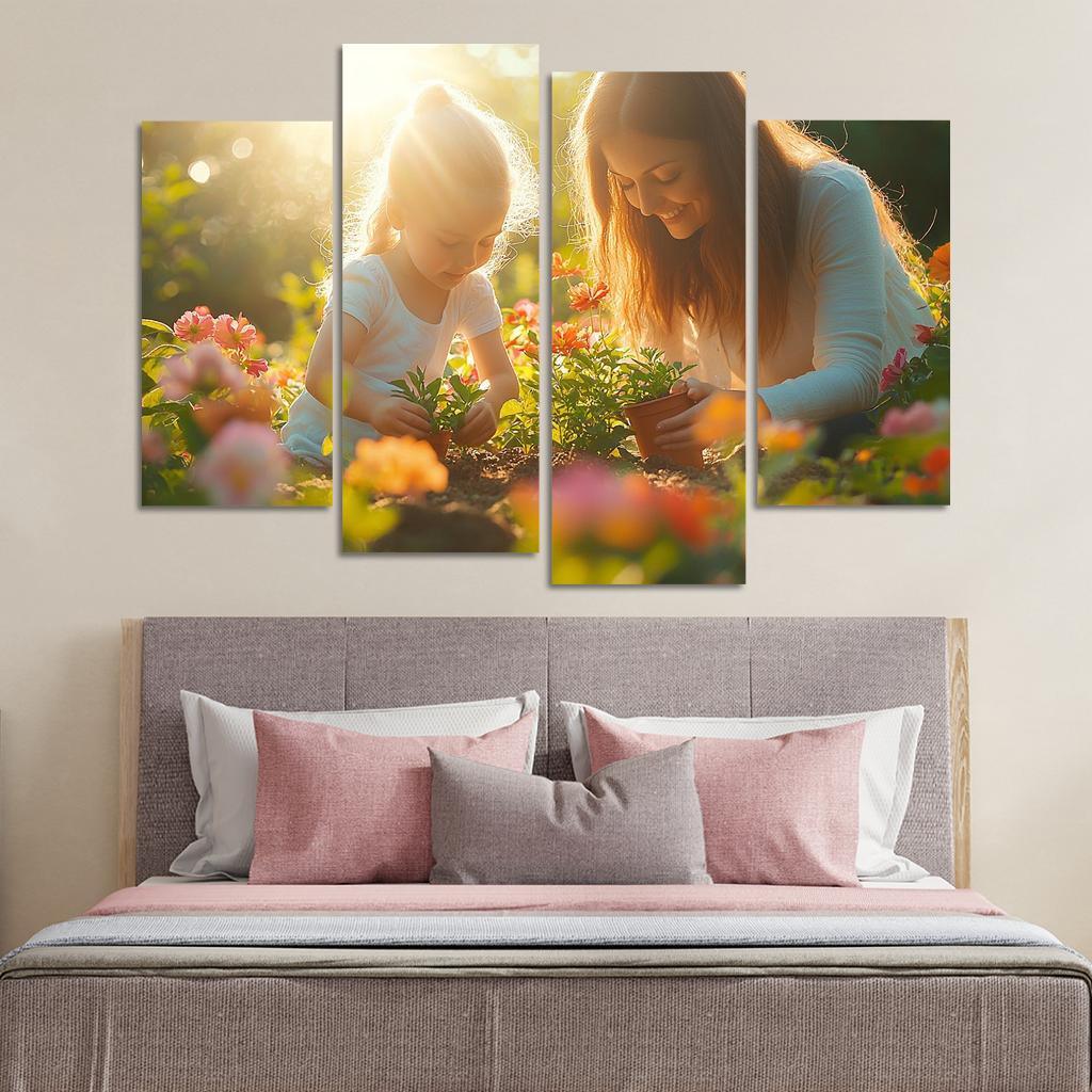 Nurtured By Nature A Mothers Influence Canvas Paintings Frame