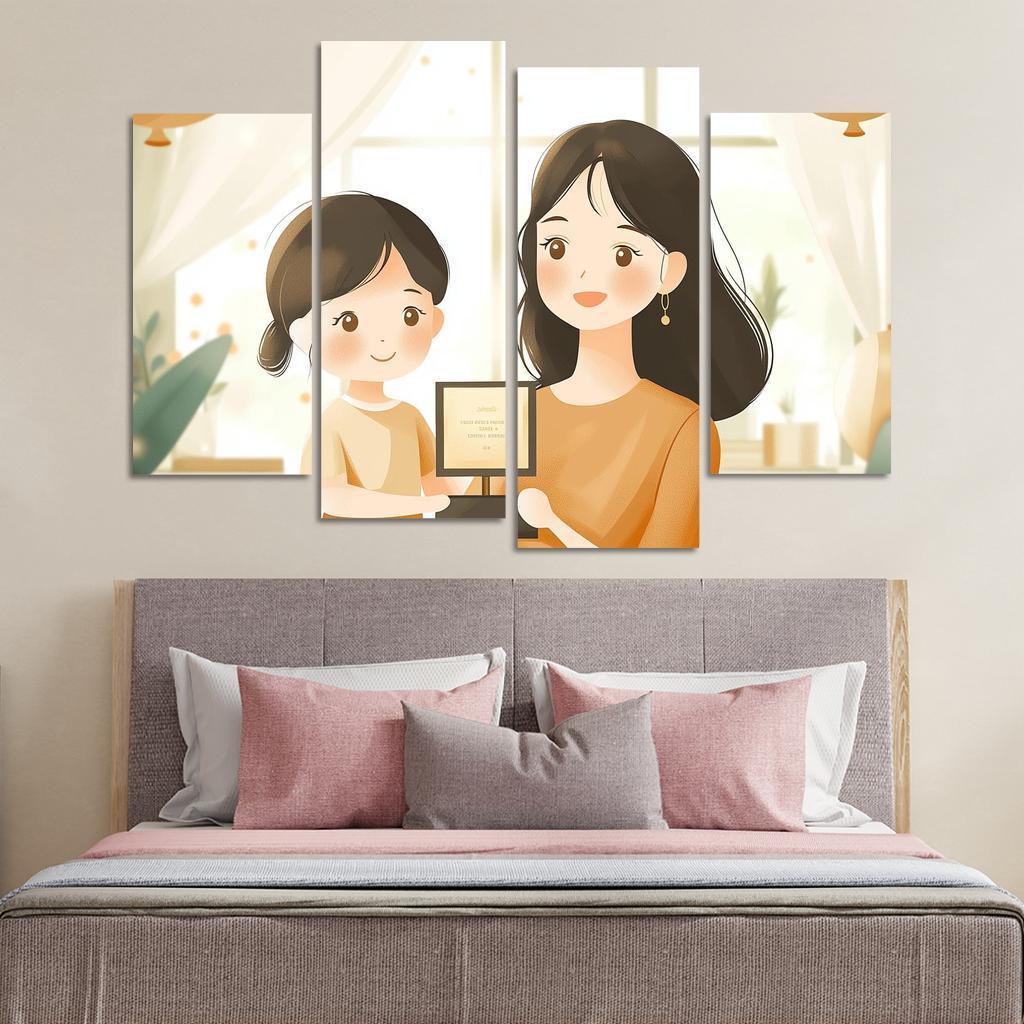 Milestones Of Love A Mothers Journey Through Time Canvas Paintings Frame