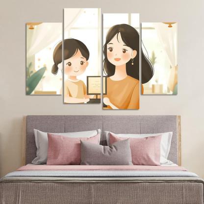 Milestones Of Love A Mothers Journey Through Time Canvas Paintings Frame