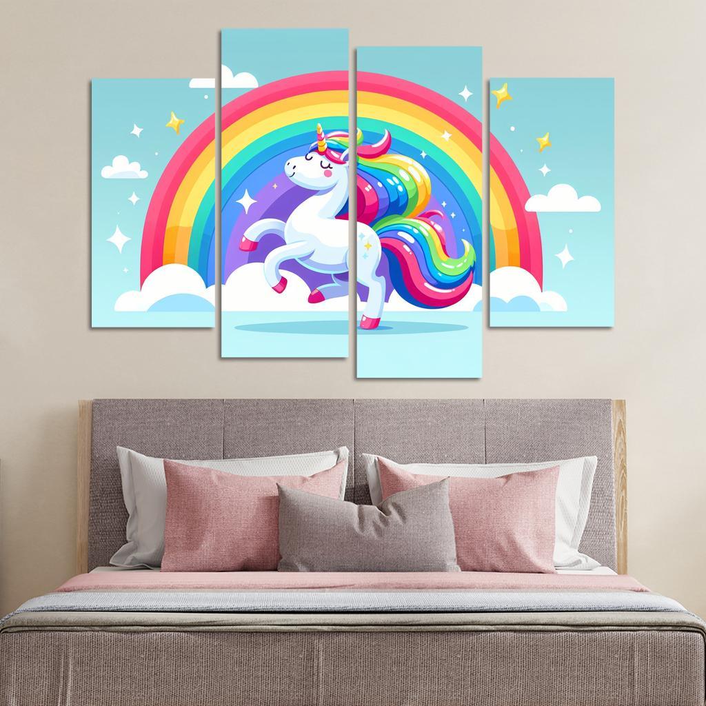 Magical Unicorn Modern Paintings Frame