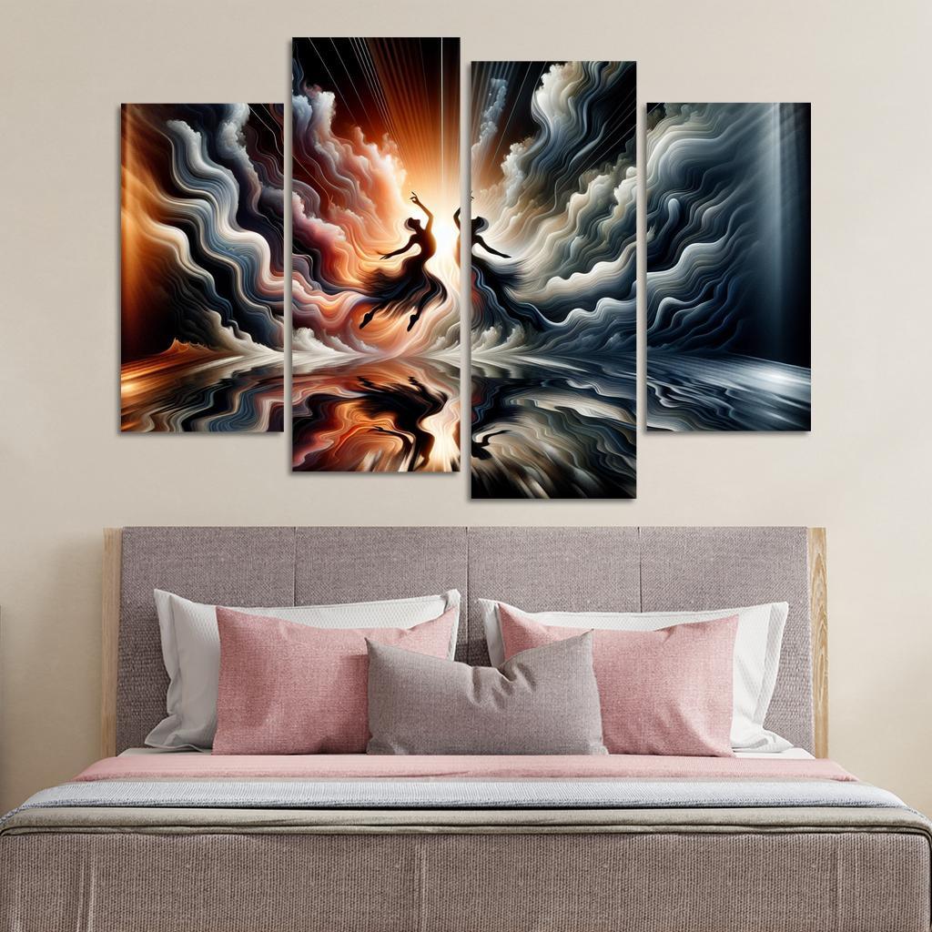 Dance Of Shadows And Light Premium Artwork Frames