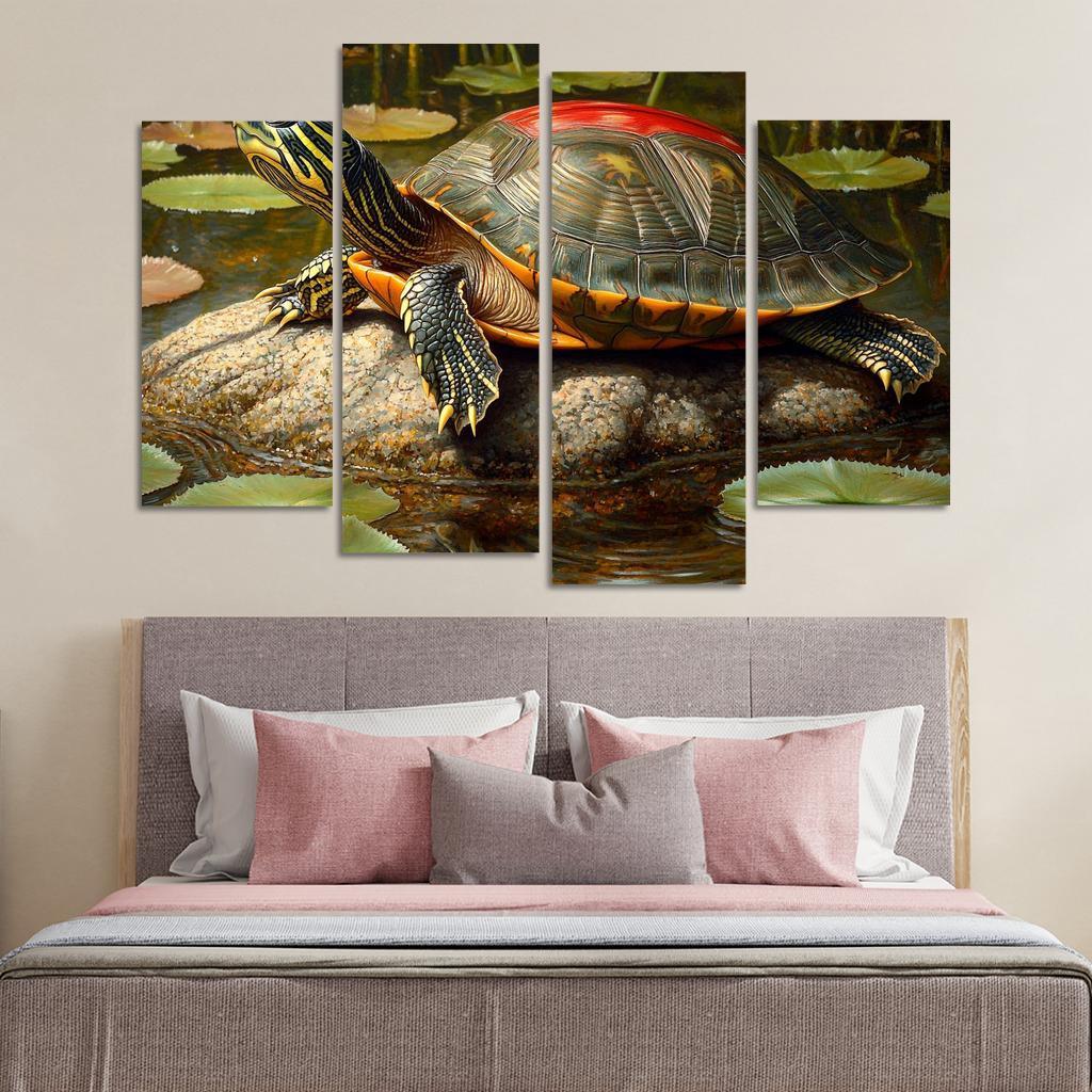 The Majestic Red-eared Slider The Freshwater Delight Art Trends