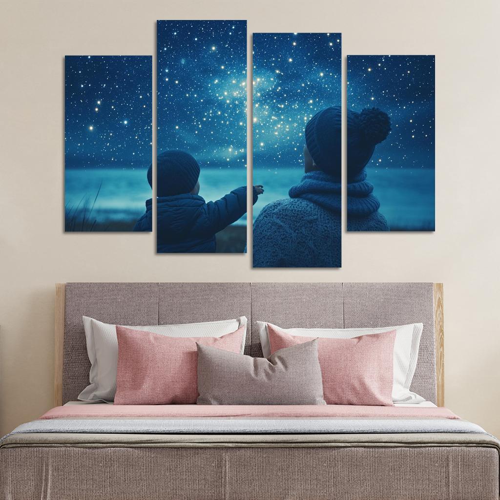 The Light Of Hope A Mothers Guiding Star Canvas Paintings Frame