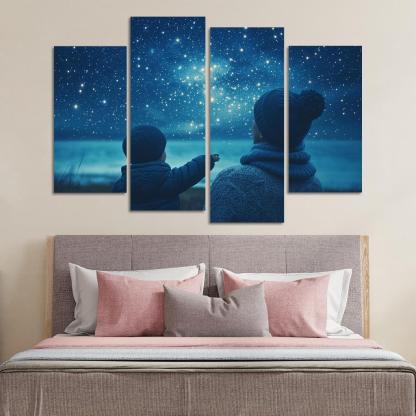 The Light Of Hope A Mothers Guiding Star Canvas Paintings Frame