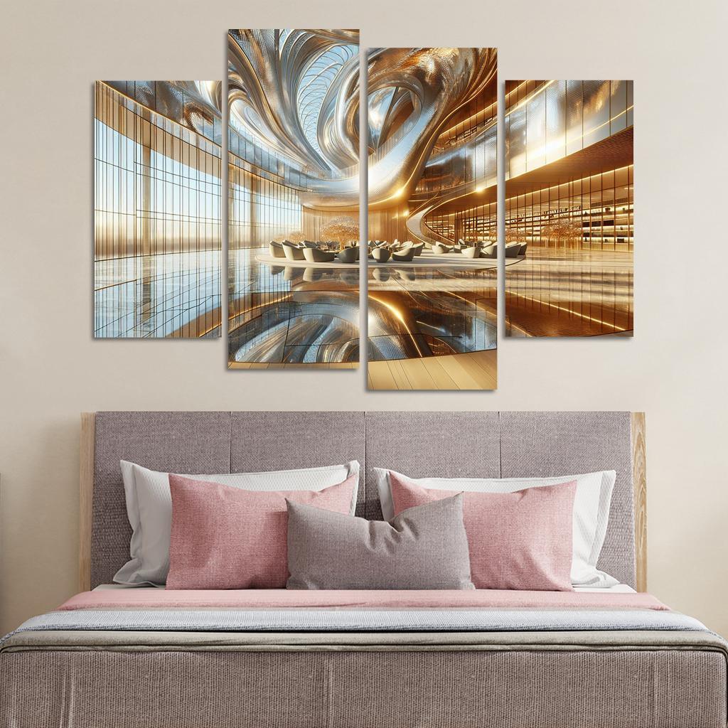 Ethereal Light Structures Custom Paintings Frame