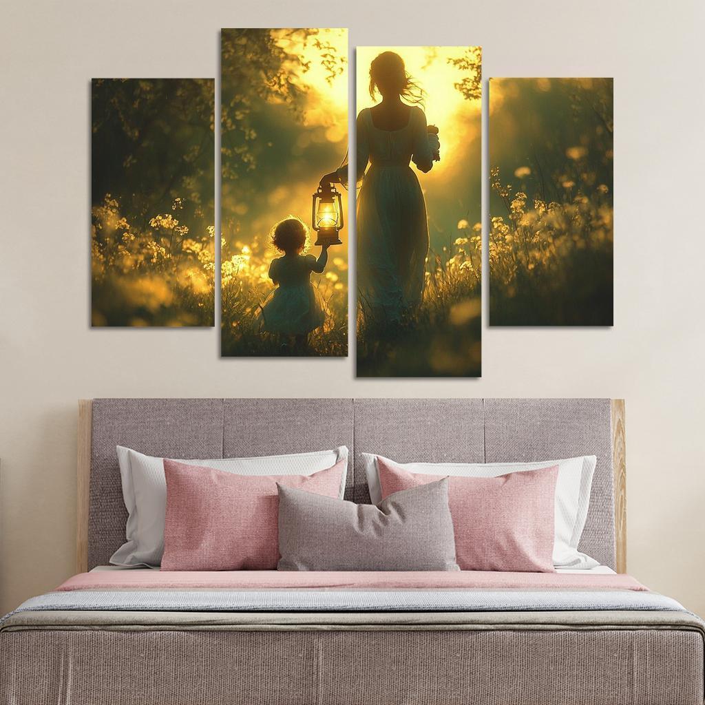 Shadows Of Love A Mothers Guiding Light Canvas Paintings Frame