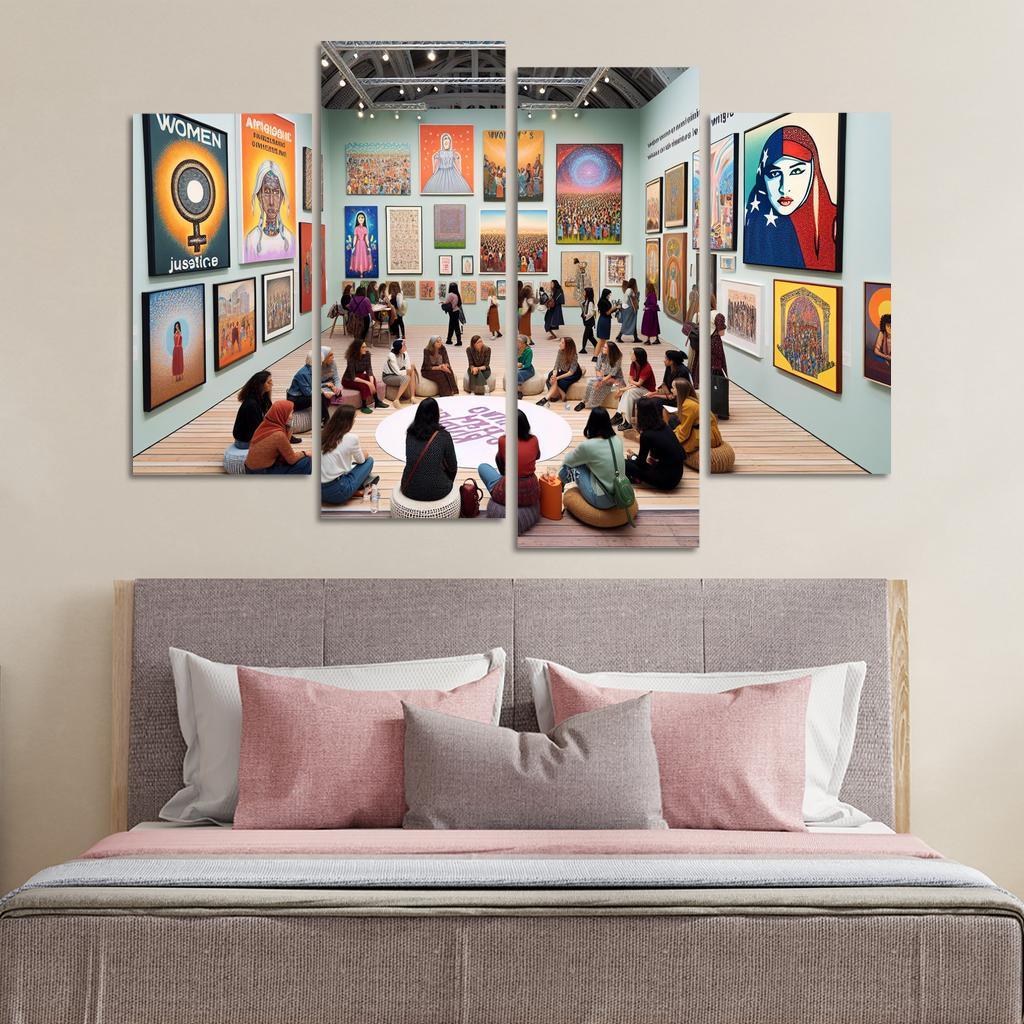 Dreams Of Equality Gender Justice Through Art Oil Paintings Frame